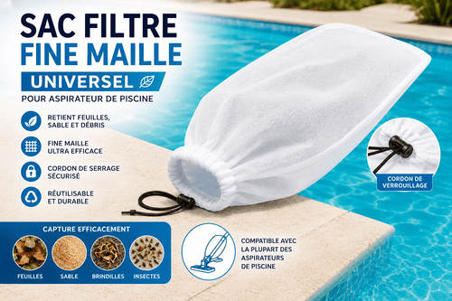 Sac Filtre Fine Maille pour Aspirateur Piscine - Bluebo™